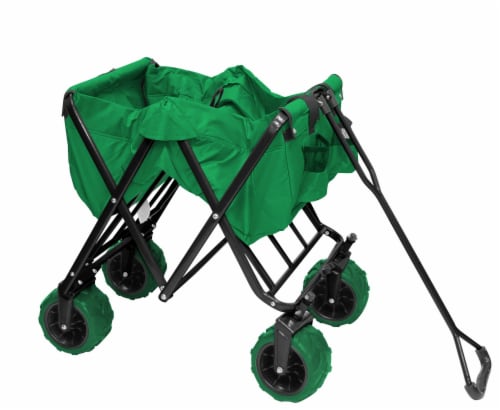 Creative Outdoor All-Terrain Folding Wagon - Green Perspective: right