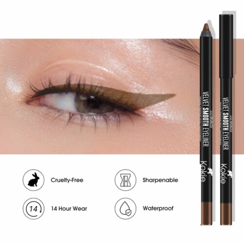 Kokie Professional Velvet Smooth Eyeliner Waterproof Longwearing EL533 Bronzed Perspective: right