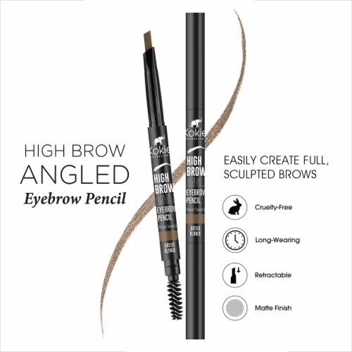 Kokie Professional High Brow Angled Matte Brow Pencil AB558 Blonde Perspective: right