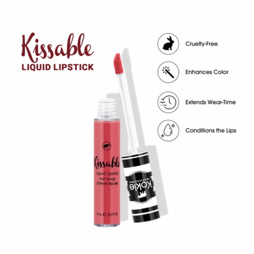 Kokie Professional Kissable Liquid Lipstick Rich Matte Finish VM592 Summer Love Perspective: right