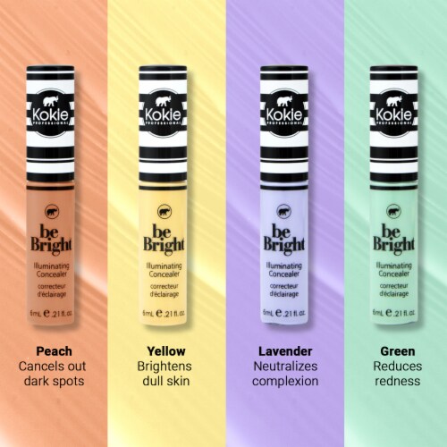 Kokie Professional Green Color Correct Be Bright Concealer Perspective: right