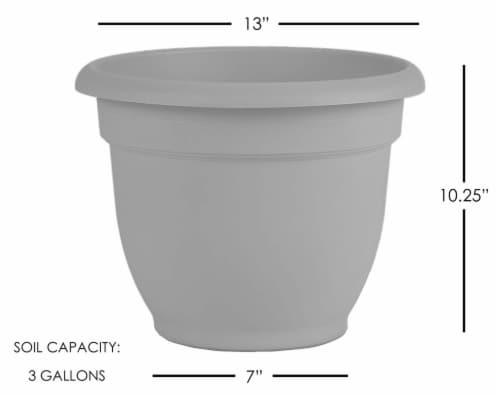 Bloem Ariana 12 In. Plastic Self Watering Burnt Red Planter AP1213 Perspective: right