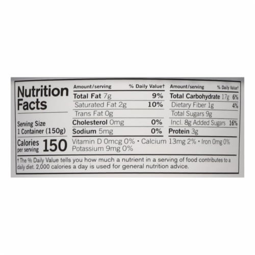 Forager Project Dairy-Free Organic Probiotic Cashew & Coconut Vanilla Bean Yogurt Alternative 5.3 oz Perspective: right