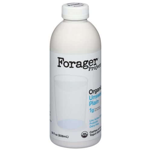 Forager Project Organic Dairy-Free Unsweetened Plain Probiotic Cashewmilk Yogurt Alternative Drink Perspective: right
