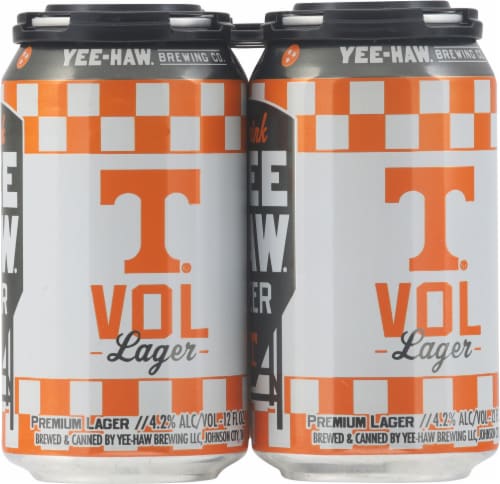 Yee Haw® Beer Tennessee Volunteers Can Perspective: right