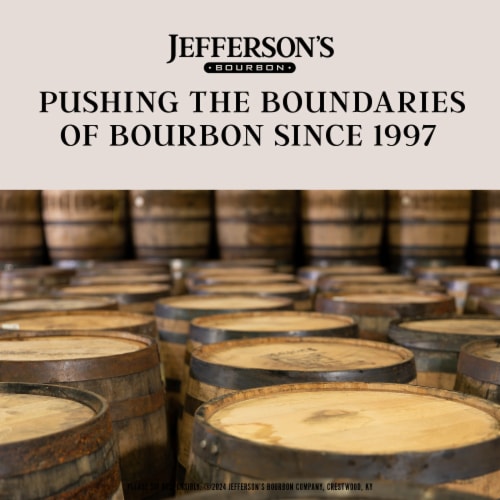 Jefferson's Ocean Aged at Sea Double Barrel Kentucky Rye Whiskey Perspective: right