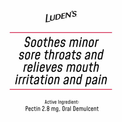 Luden's Wild Cherry Sugar Free Cough Drops Perspective: right