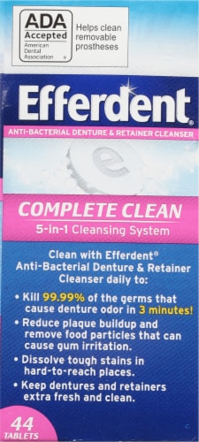 Efferdent Complete Clean Tablets Perspective: right
