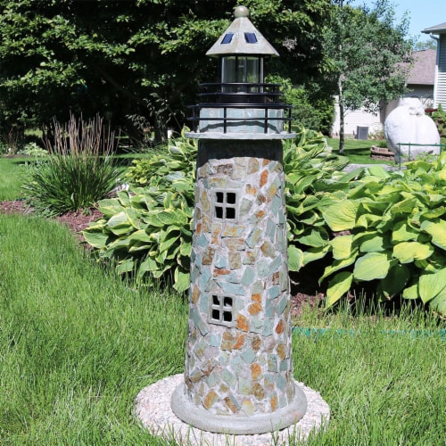 Large solar on sale lighthouse for garden