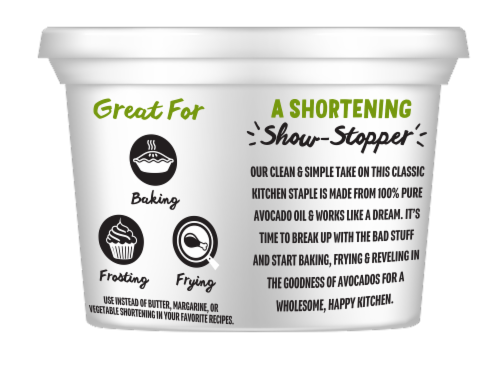 Chosen® Foods Avocado Oil Shortening Perspective: right