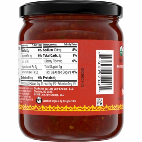 Late July Organic Mild Salsa Perspective: right