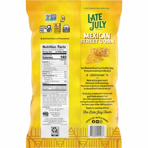 Late July® Snacks Mexican Street Corn Tortilla Chips