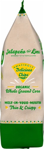 Late July Organic Jalapeno Lime Restaurant Style Tortilla Chips Perspective: right