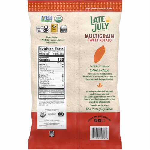 Late July® Snacks Multigrain Sweet Potato Tortilla Chips