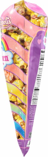Popcornopolis® Unicorn Popcorn Lemon & Berry Flavored Indulgent Popcorn Cone Perspective: right