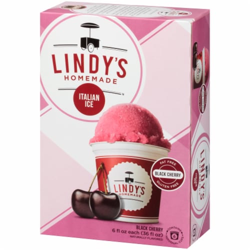 Lindy's Homemade Black Cherry Italian Ice Perspective: right