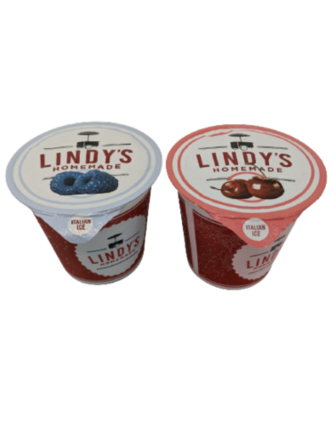 Lindy's Homemade™ Blue Raspberry and Cherry Combo Italian Ice Perspective: right