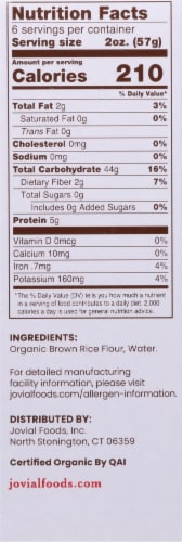 Jovial® Organic Brown Rice Fusilli Pasta Perspective: right