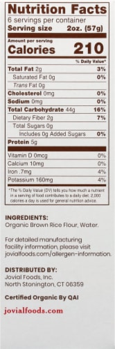Jovial® Brown Rice Pasta Organic Gluten Free Perspective: right