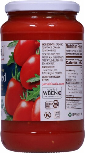 Jovial® Organic Crushed Tomatoes Perspective: right