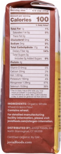 Jovial® 100% Organic Einkorn Whole Wheat Flour Perspective: right