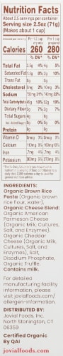 Jovial® Organic Gluten Free Truffle Mac with Brown Rice Pasta Mac & Cheese Perspective: right