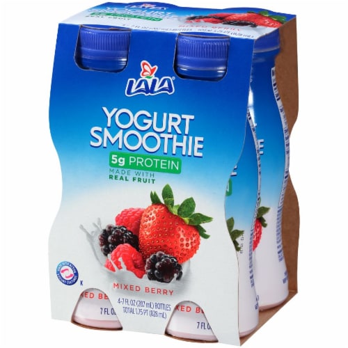 LaLa Mixed Berry Yogurt Smoothie Perspective: right