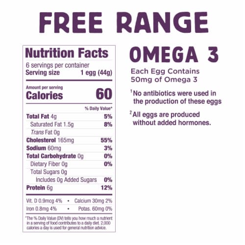 Nellie's Free Range Hard Boiled Eggs Perspective: right