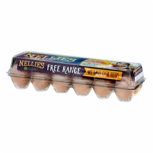 Nellie's Free Range Large Eggs Perspective: right