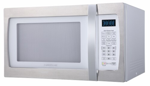 Farberware Professional 1100-Watt Microwave Oven - White / Platinum, 1.3 cu  ft - Food 4 Less