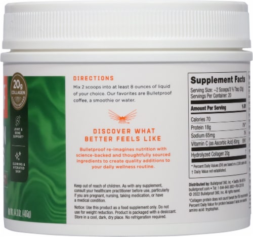 Bulletproof™ Unflavored Collagen Protein Perspective: right