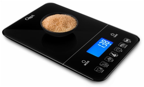 Ozeri Touch III 22 lbs (10 kg) Digital Kitchen Scale with Calorie Counter,  in Tempered Glass, 1 - QFC