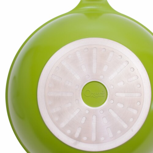 14 Green Earth Wok by Ozeri, with Smooth Ceramic Non-Stick Coating (100% PTFE and PFOA Free)