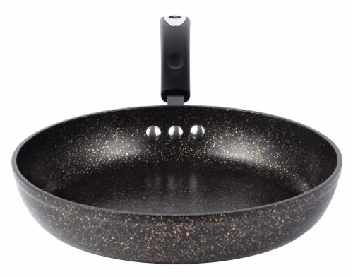 Ozeri Stone Earth Non-Stick Frying Pan, Black/White