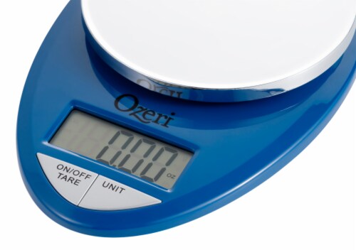 Ozeri Pro Digital Kitchen Food Scale, 0.05 oz / 1 G to 12 lbs / 5.4 kg - Blue