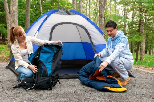 GigaTent™ Camping Set Perspective: right