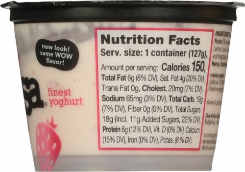 Noosa Strawberry Blended Yoghurt Perspective: right