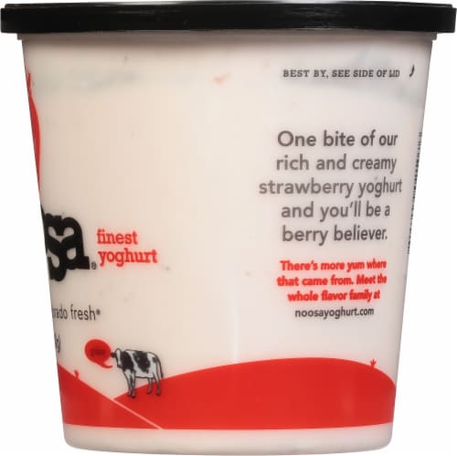 Noosa Strawberry  Yogurt Cup Perspective: right