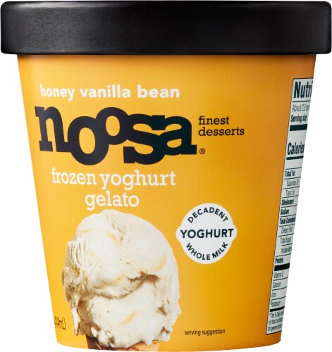 Noosa® Honey Vanilla Frozen Yogurt Gelato Perspective: right