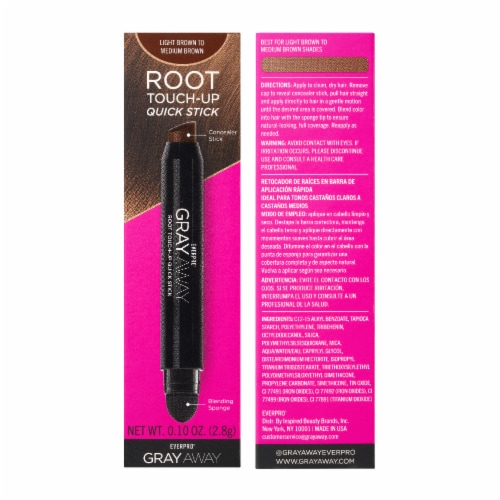 EVERPRObeauty® Gray Away Root Touch-Up Quick Stick - Light Brown Perspective: right