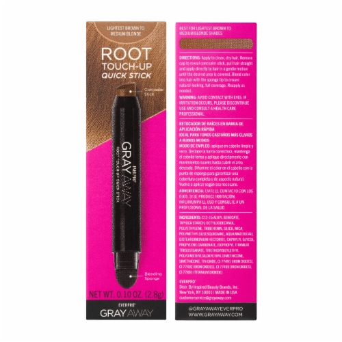 EVERPRObeauty® Gray Away Lightest Brown/Medium Blonde Root Touch-Up Quick Stick Perspective: right