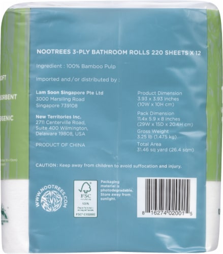 NooTrees Bamboo Bath Tissue Perspective: right