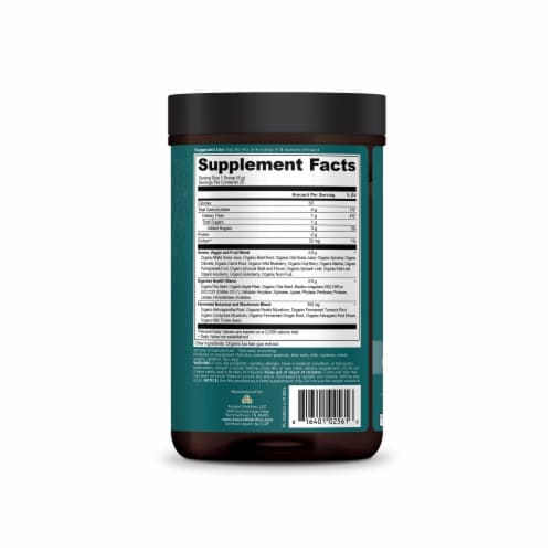 Ancient Nutrition Organic Super Greens Dietary Supplement Powder Perspective: right