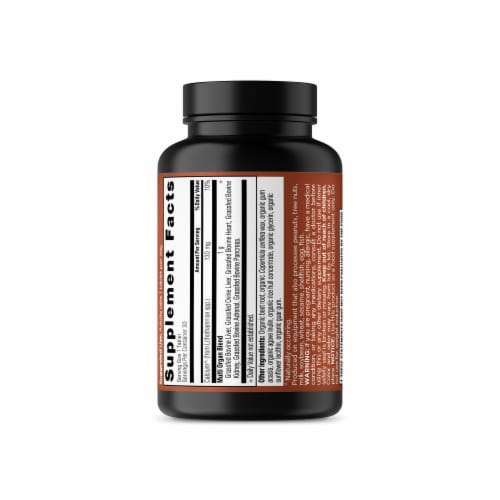 Ancient Nutrition Once Daily Organs Blend Whole Food Dietary Supplement Tablets Perspective: right