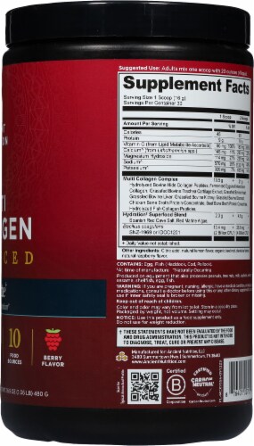 Ancient Nutrition Multi Collagen Advanced Hydrate - Berry Flavor Powder Perspective: right