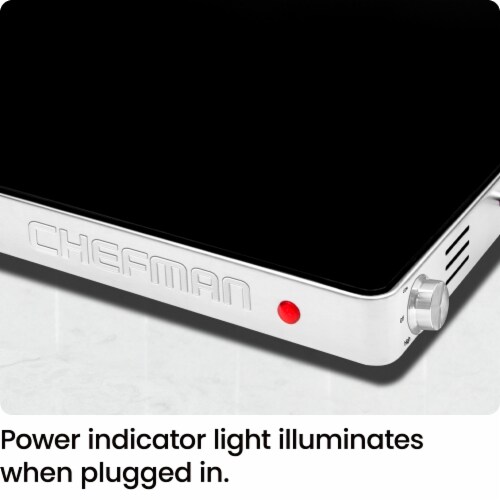 Chefman Stainless Steel & Glass Electric Warming Tray - Black Perspective: right
