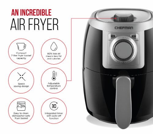 Chefman TurboFry Air Fryer - Black Perspective: right
