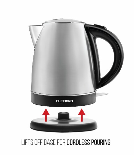Chefman Stainless Steel Electric Kettle Perspective: right