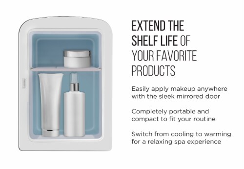 Chefman Portable Mirrored Personal Fridge Perspective: right