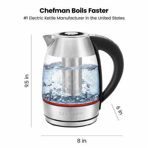 Chefman cordless glass deals electric kettle